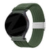 Bandz Garmin Forerunner 255 gevlochten nylon band (olijfgroen)