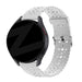 Bandz Xiaomi Amazfit GTS Silicone Strap with Cutouts (White)