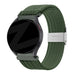 Bandz Garmin Vivomove 3 gevlochten nylon band (olijfgroen)