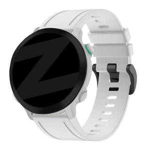 Bandz Garmin Descent Mk3(i) - 43mm siliconen band met gesp (wit)