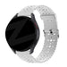 Bandz Amazfit GTS 2 Silicone Strap with Cutouts (White)