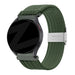 Bandz Amazfit GTR 2 gevlochten nylon band (olijfgroen)