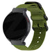 Bandz Amazfit GTS 3 Buckled Nylon Strap (Green)