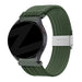 Bandz Realme Watch S (Pro) gevlochten nylon band (olijfgroen)