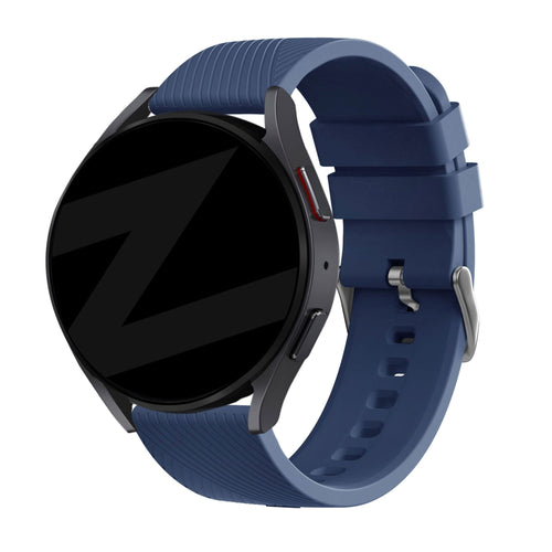 Bandz Huawei Watch Ultimate siliconen band 'Deluxe' (donkerblauw)