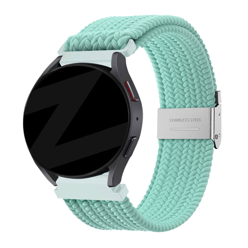 Bandz Garmin Vivomove Style Woven Nylon Strap (Turquoise)