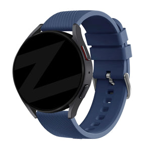 Bandz Amazfit Balance 2 siliconen band 'Deluxe' (donkerblauw)