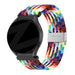 Bandz Xiaomi Amazfit GTS gevlochten nylon band (regenboog)