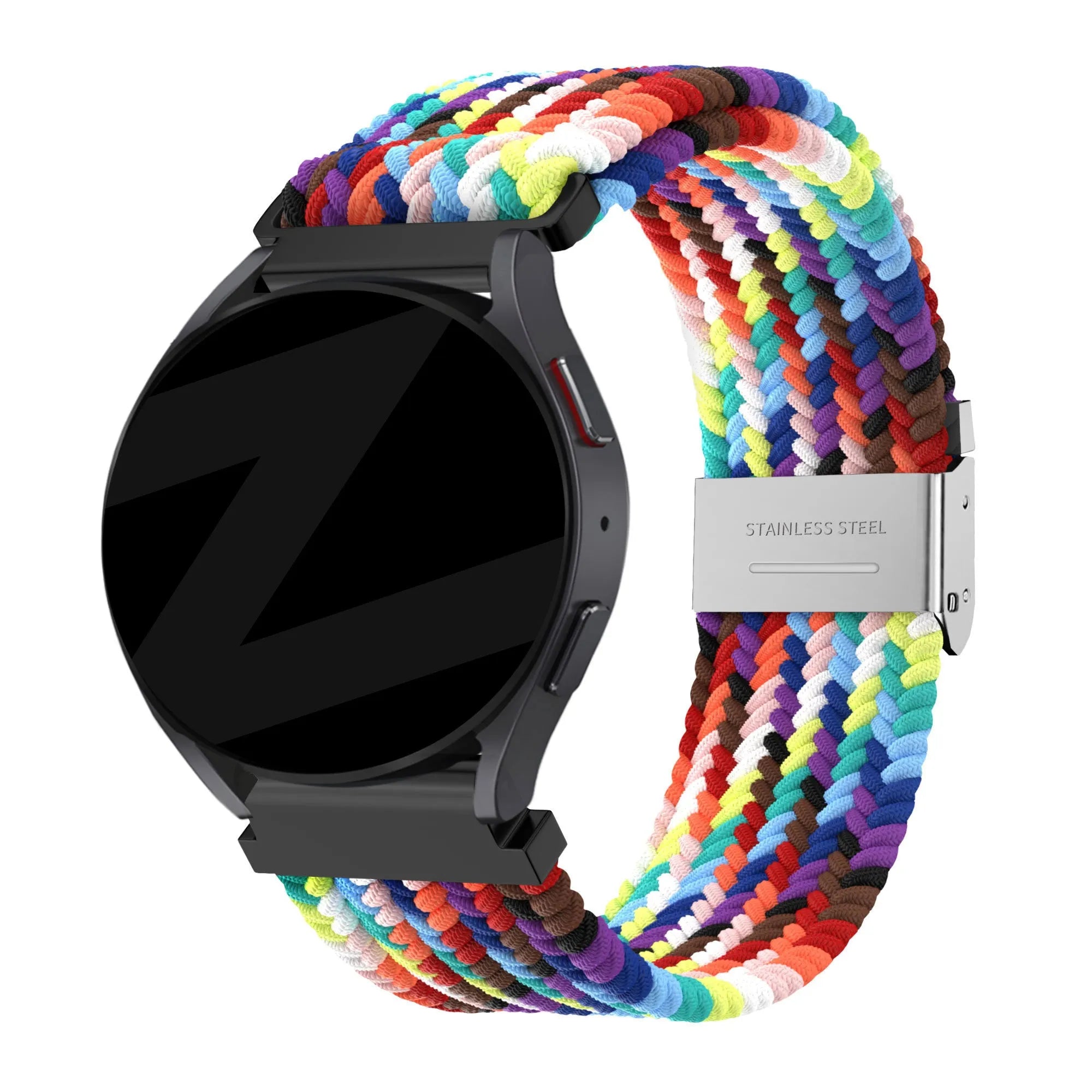 Bandz Coros Pace 2 Woven Nylon Strap (Rainbow)