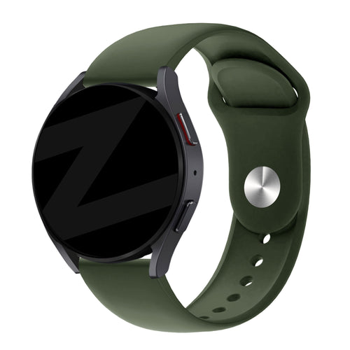 Bandz Amazfit Active 2 sport band 'Deluxe' (olijfgroen)