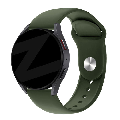 Bandz Huawei Watch GT 6 - 46mm sport band 'Deluxe' (olijfgroen)