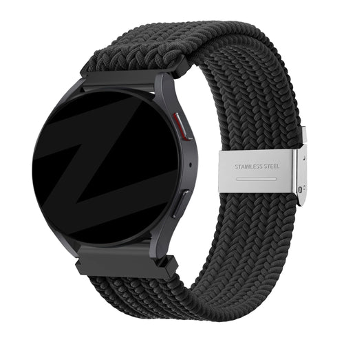 Bandz OnePlus Watch 3 gevlochten nylon band (zwart)