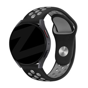 Bandz Actyve Smartwatch 20mm sport band 'Deluxe' (zwart/grijs)