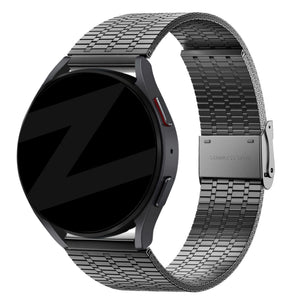 Bandz Actyve Smartwatch 20mm verstelbare stalen band (zwart)