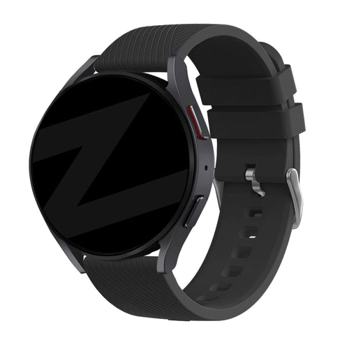 Bandz OnePlus Watch 3 siliconen band 'Deluxe' (zwart)