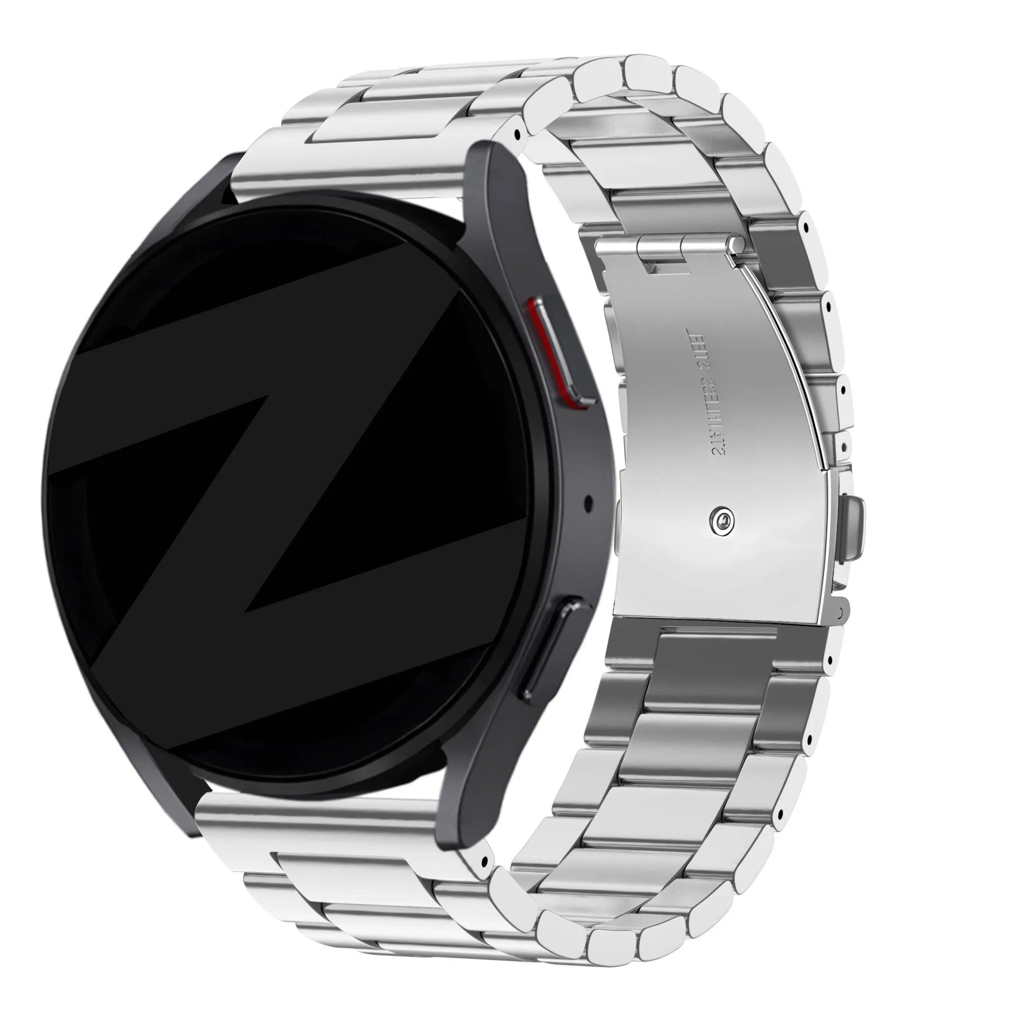Bandz Amazfit Bip 6 stalen band 'Classic' (zilver)