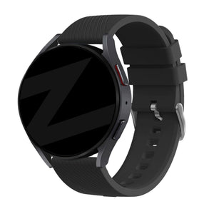 Bandz Amazfit Active 2 siliconen band 'Deluxe' (zwart)