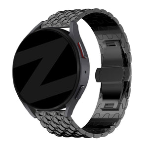 Bandz Huawei Watch GT 7 Pro stalen band 'Dragon' (zwart)