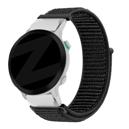 Bandz Garmin Forerunner 935 nylon loop band (zwart)