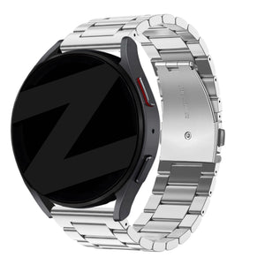 Bandz OnePlus Watch 3 stalen band 'Classic' (zilver)