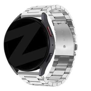 Bandz Huawei Watch Ultimate stalen band 'Classic' (zilver)