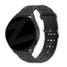 Bandz Amazfit Bip U (Pro) Silicone Strap with Cutouts (Black)