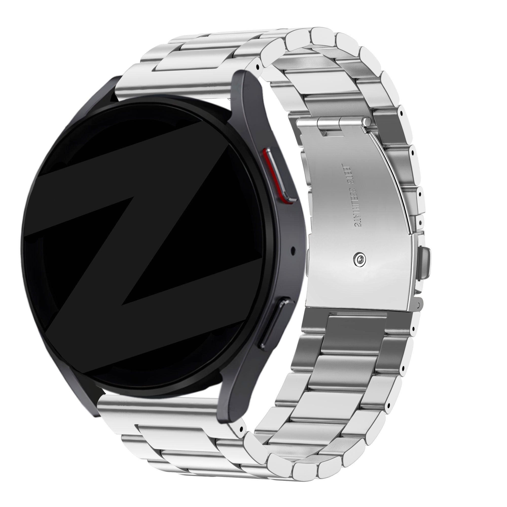 Bandz Garmin Vivomove Trend stalen band 'Classic' (zilver)