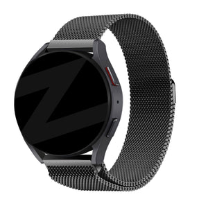 Bandz Garmin Approach S44 Milanese loop band (zwart)