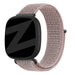 Bandz Fitbit Versa 3 nylon loop band (roze)