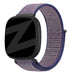 Bandz Fitbit Versa 3 nylon loop band (donkerblauw)