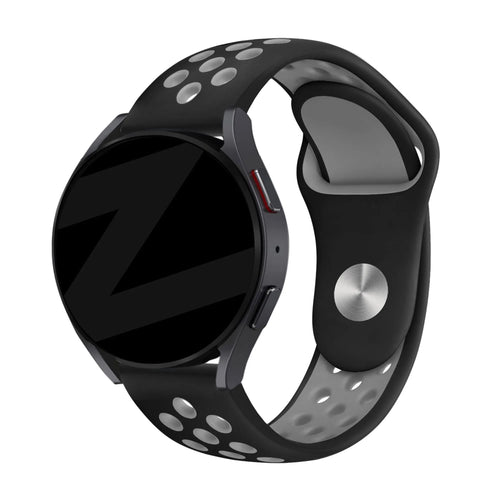 Bandz Amazfit Bip 6 Sport Strap 'Deluxe' (Black/Grey)