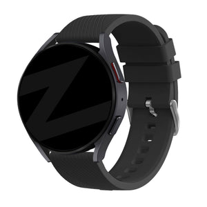 Bandz Oppo Watch X2 siliconen band 'Deluxe' (zwart)