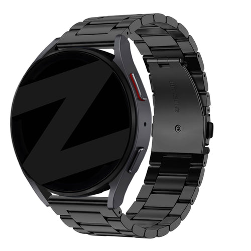 Bandz Huawei Watch GT 6 Pro - 46mm stalen band 'Classic' (zwart)