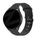 Bandz Amazfit GTS 4 (Mini) Silicone Strap with Cutouts (Black)
