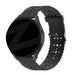 Bandz Amazfit Active Silicone Strap with Cutouts (Black)