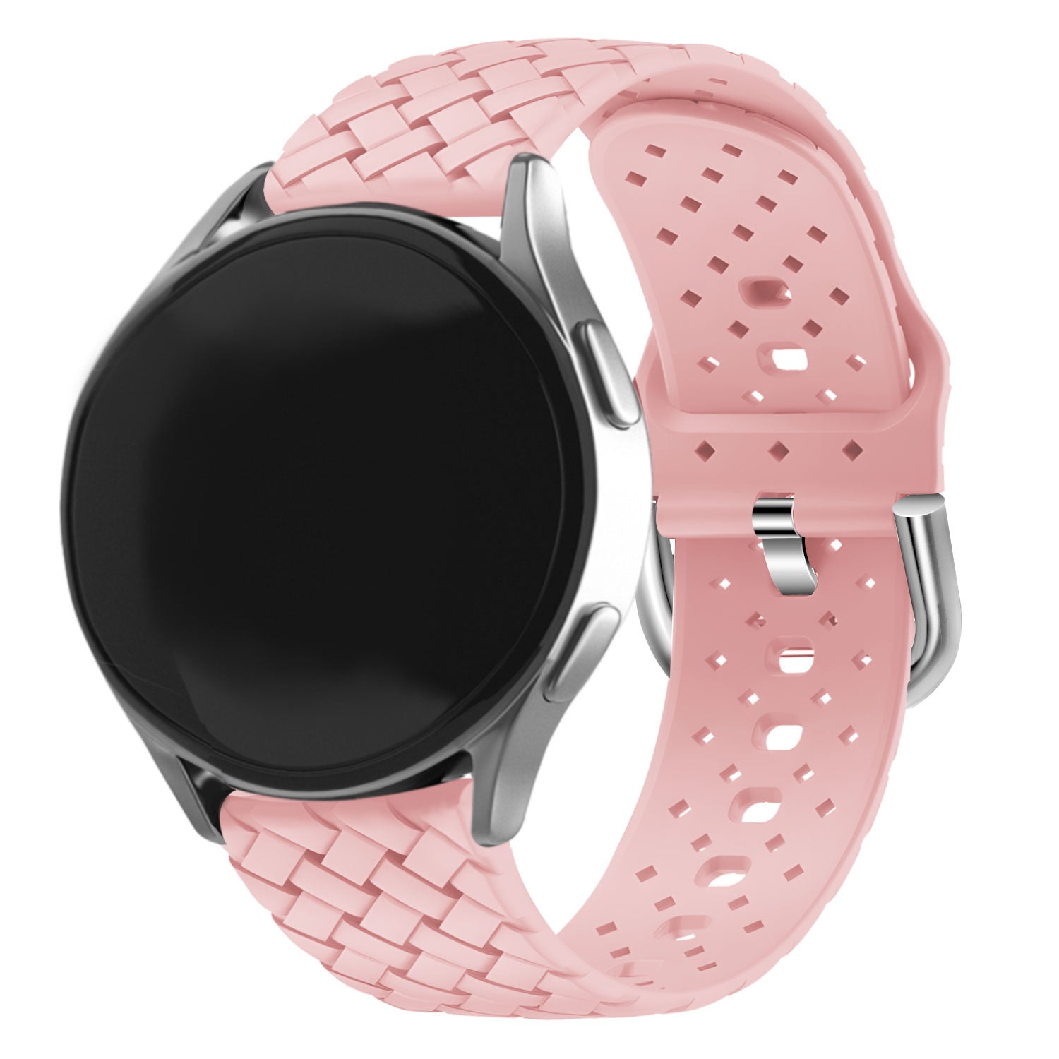 Withings Steel HR Sport gevlochten siliconen bandje (roze)