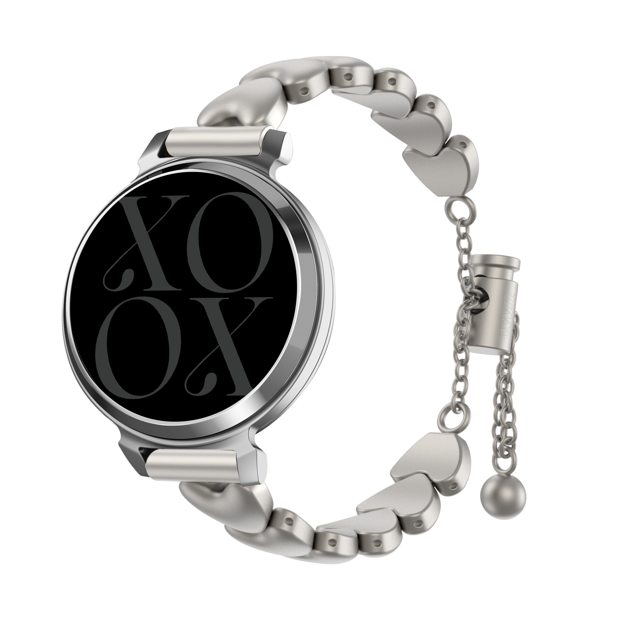 xoxo Wildhearts Garmin Lily 2 stalen bandje 'hearts' (sterrenlicht)