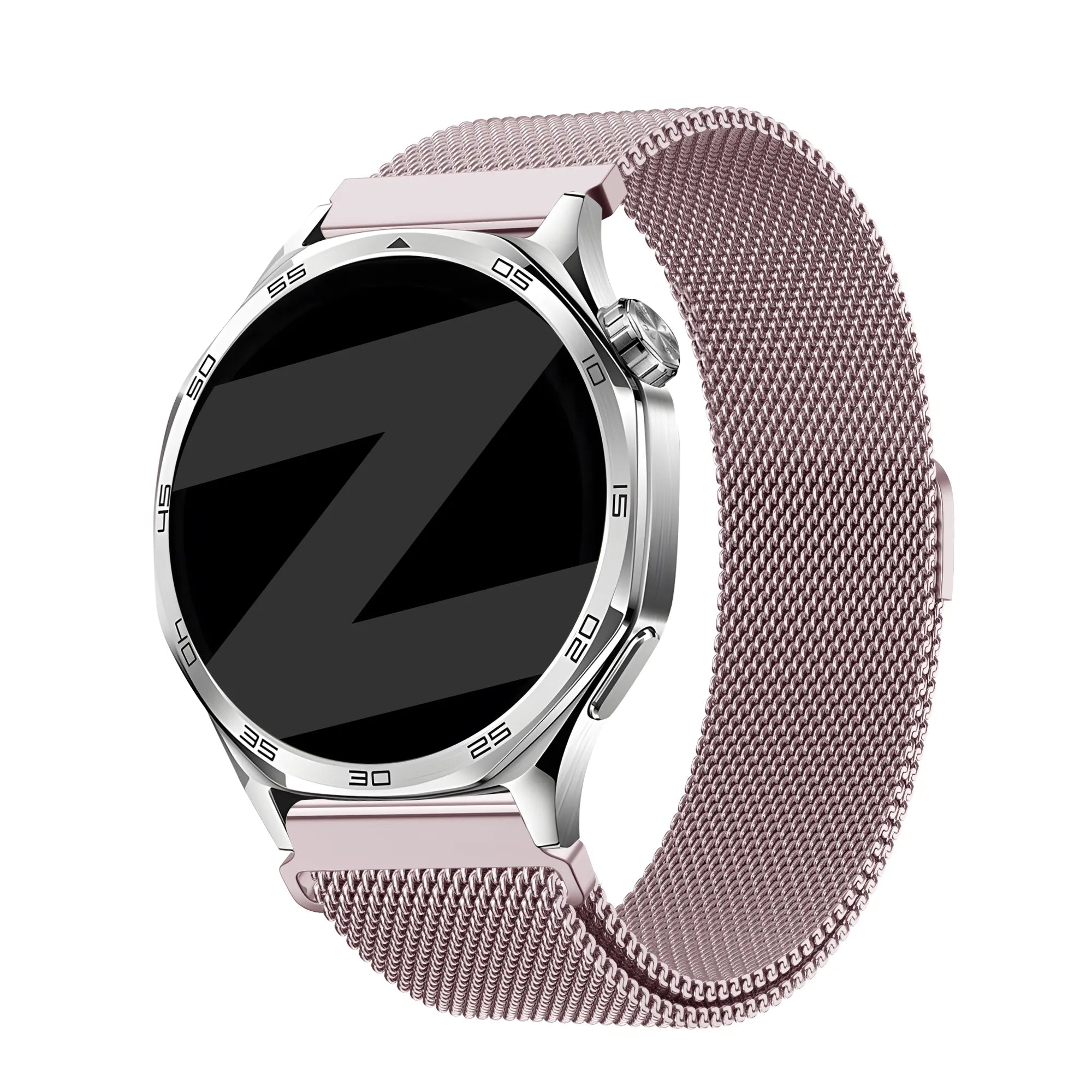 Bandz Amazfit Active 2 Milanese Strap 'Easy fit' (Pink)