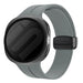 Samsung Galaxy Watch 9 - 44mm D-Buckle Silicone Strap (Dark Grey)