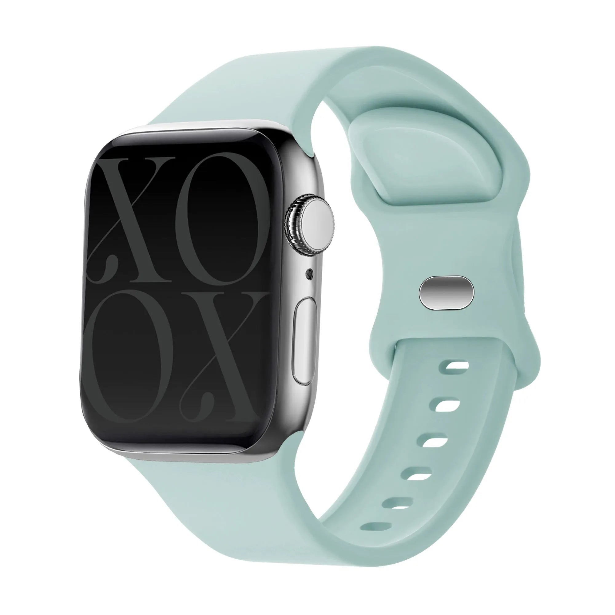 xoxo Wildhearts Apple Watch siliconen bandje (mintgroen)