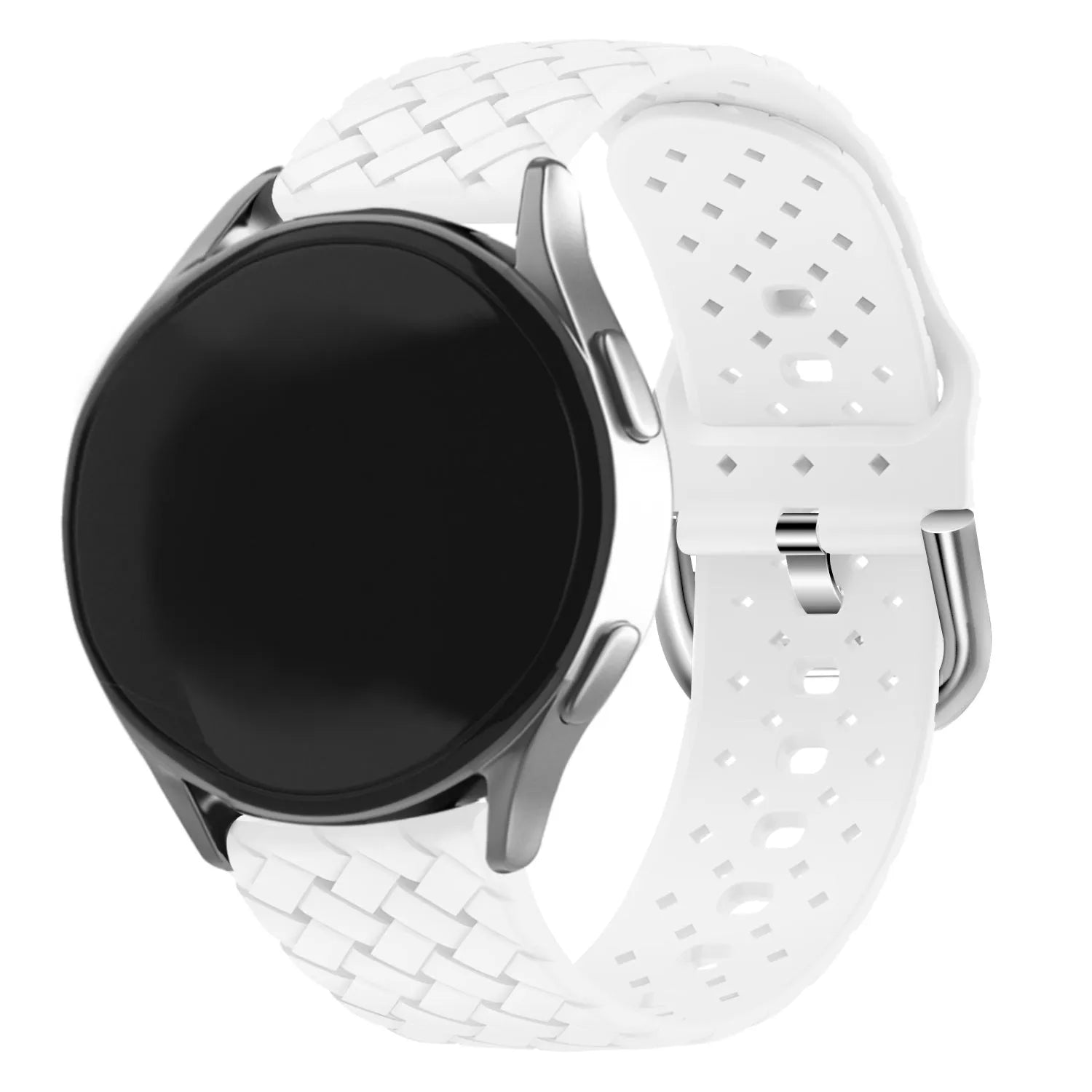 Amazfit GTR Mini gevlochten siliconen bandje (wit)