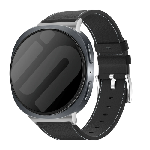 Samsung Galaxy Watch 8 - 44mm Leather Grain Strap (Black)