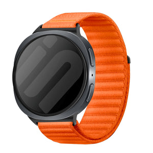 Samsung Galaxy Watch 9 - 40mm wave nylon bandje (oranje)