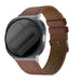 Samsung Galaxy Watch 9 - 44mm modern leren band (bruin)