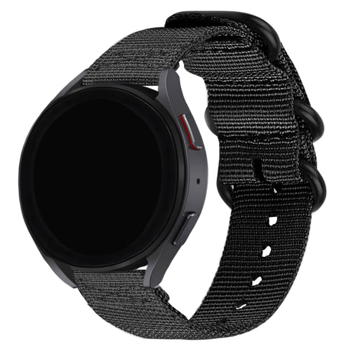 BALR Huawei Watch GT 3 46mm nylon band met gesp (zwart)