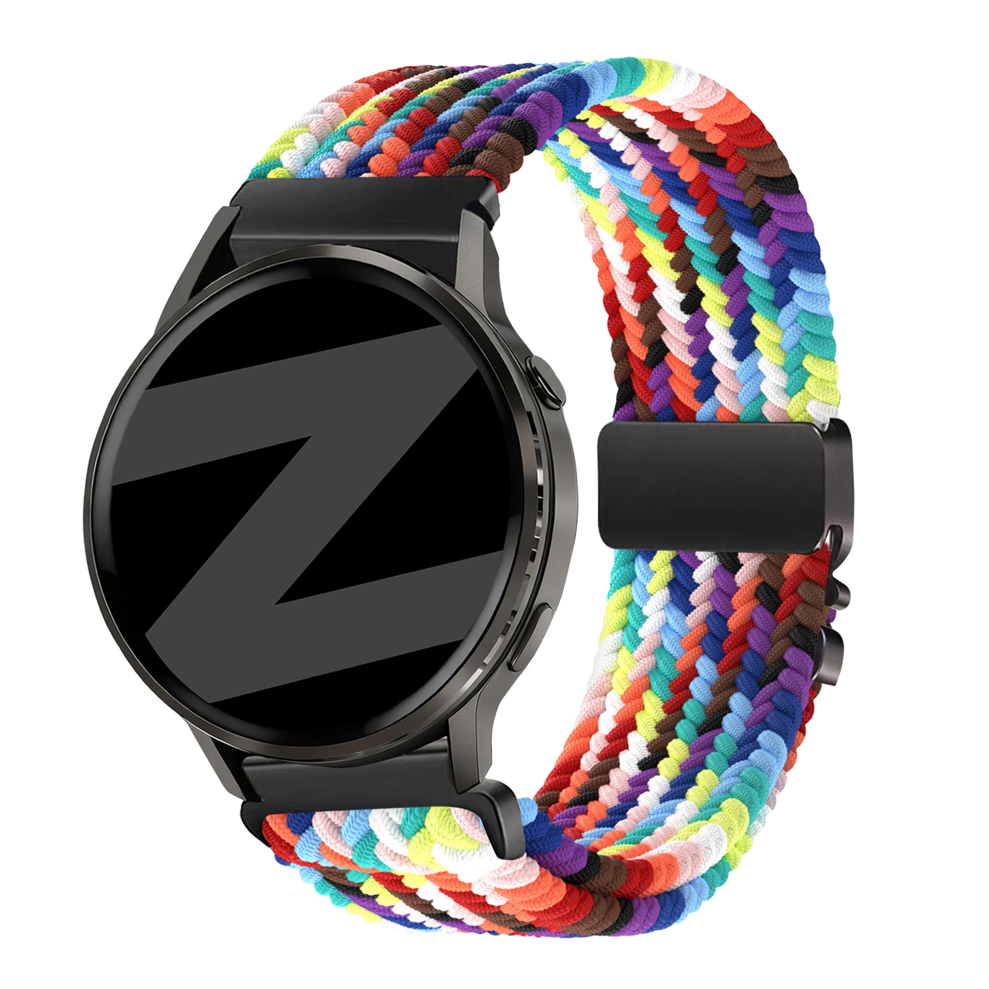 Bandz Garmin Venu 3s Braided Strap 'Parachute' (Rainbow)
