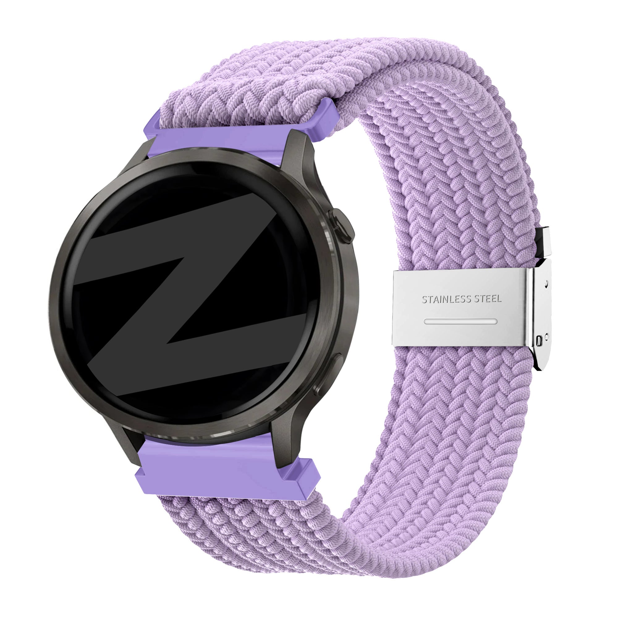 Bandz Garmin Forerunner 70 gevlochten nylon band (lichtpaars)