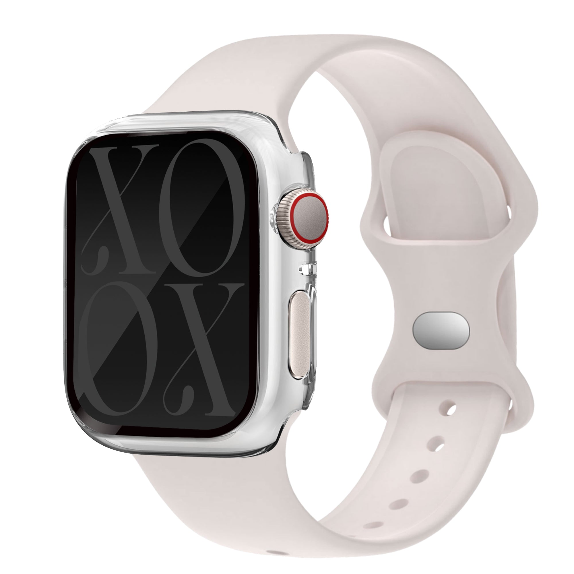 xoxo Wildhearts Apple Watch case -  transparant