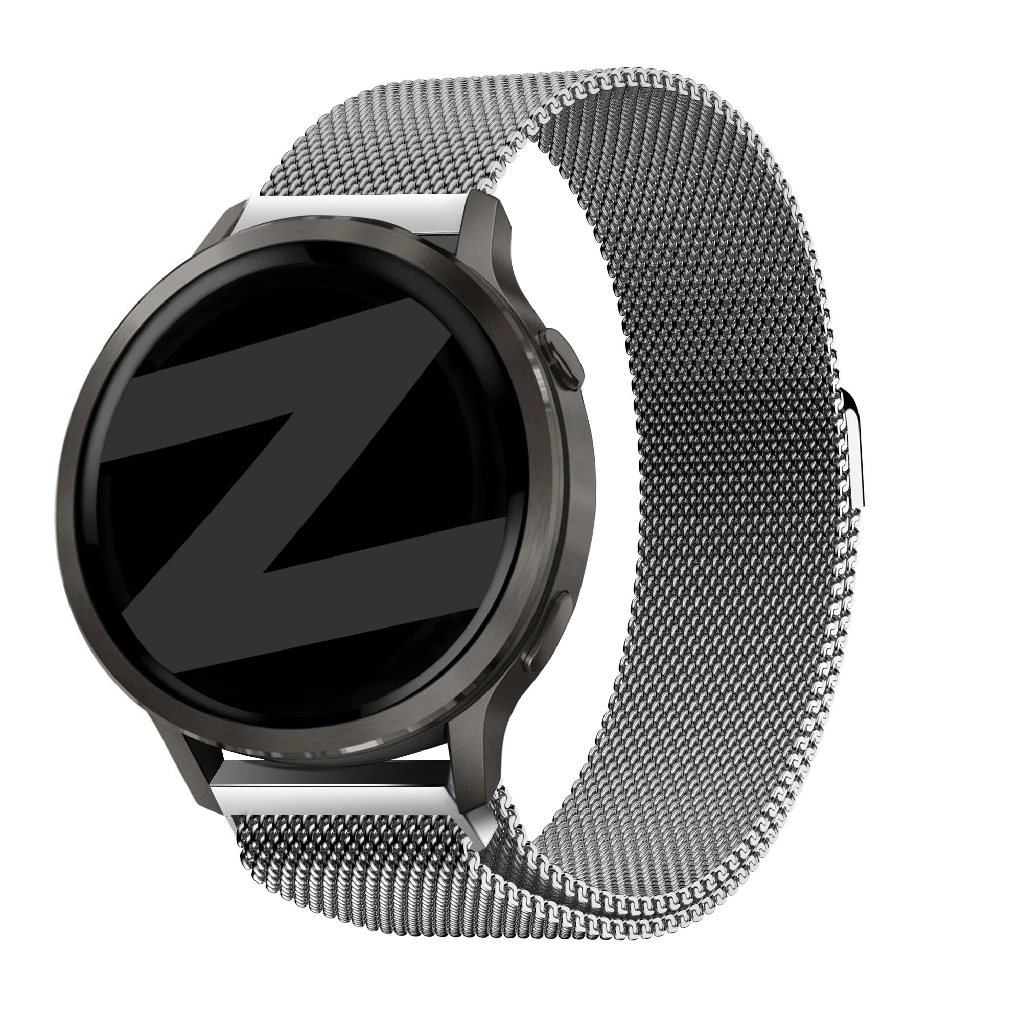 Bandz Garmin Vivomove 3s Milanese Loop Strap (Silver)