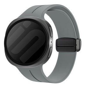  Samsung Galaxy Watch 8 - 44mm D-buckle siliconen bandje (donkergrijs)
